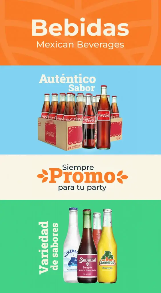 Bebidas mexicanas auténticas en Tulsa Oklahoma como Coca-Cola mexicana, Jarritos, Señorial y agua mineral disponibles en tienda latina. SODAS MEXICANAS