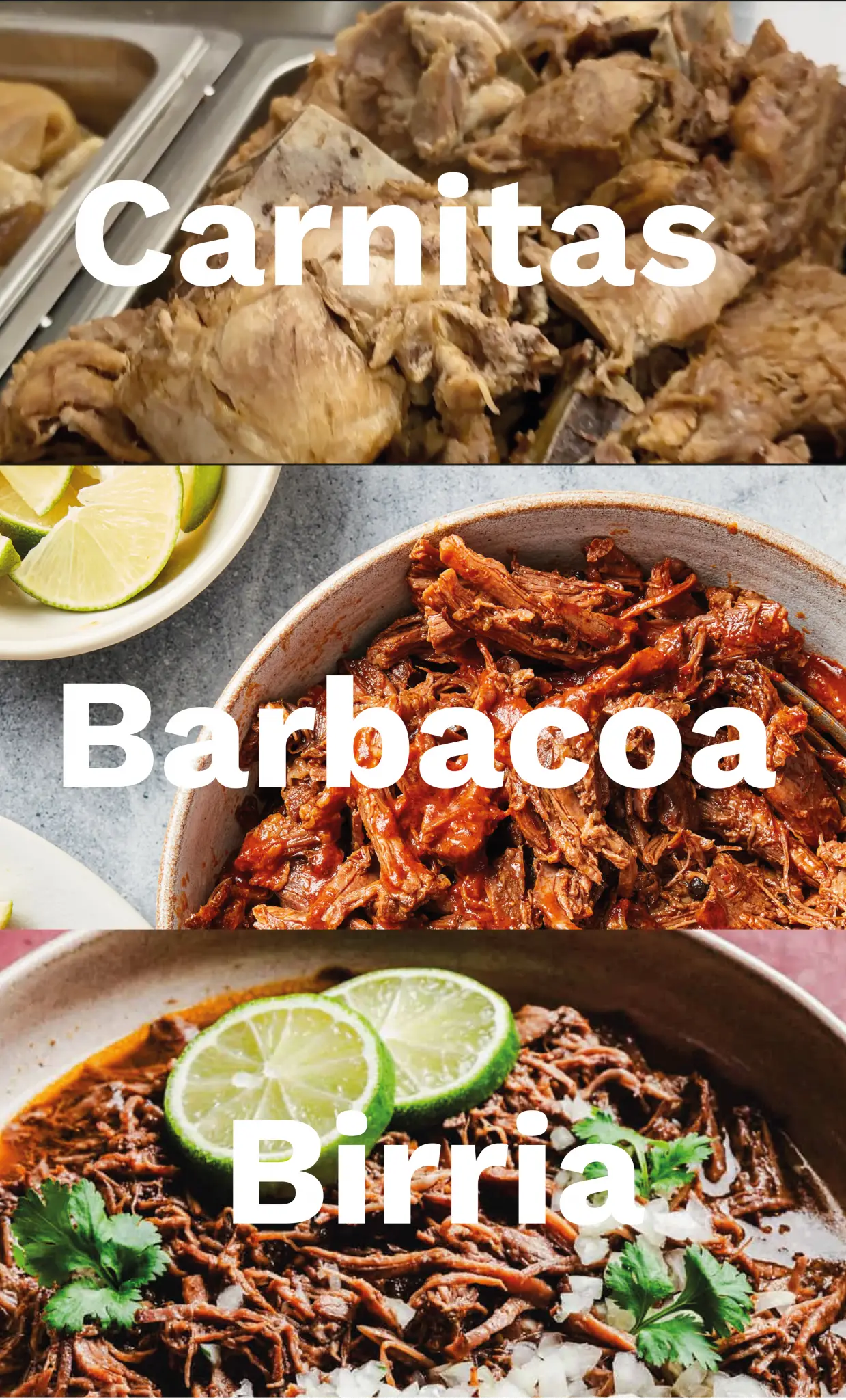 Carnitas, barbacoa, birria - La Cosecha . Productos Latinos
