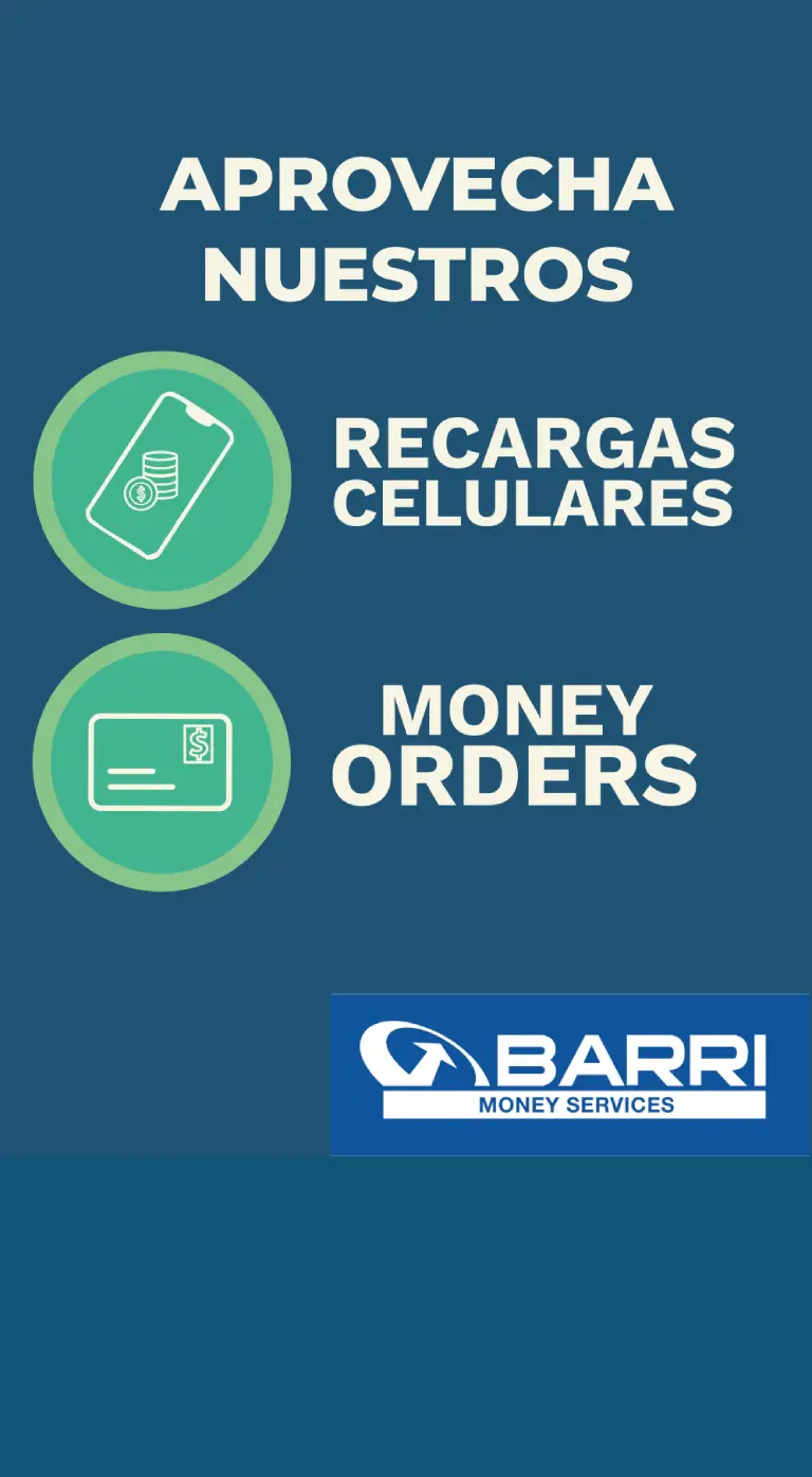 Recargas y Money Orders en la Cosecha