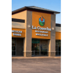 promociones en la cosecha: Fachada del Supermercado La Cosecha Main Store en Tulsa, OK, ubicada en 11173 E 31st St.